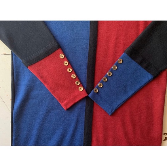 vintage 80’s Liz Claiborne color block knit dress - Picture 3 of 15